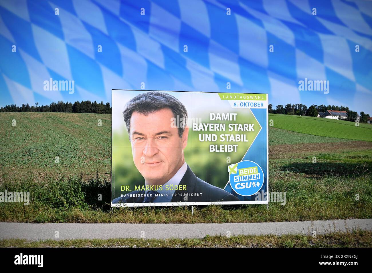 Fotomontage Themenfoto Zur Landtagswahl In Bayern Am Oktober