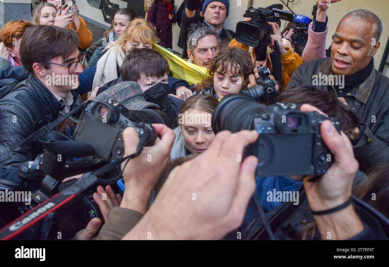 London England Gro Britannien November Greta Thunberg Wird Von