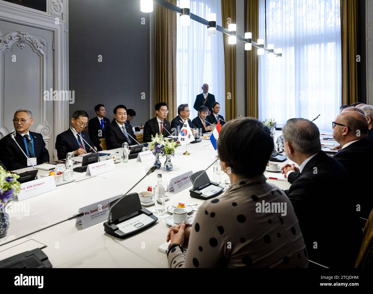 DEN HAAG Präsident Yoon Suk Yeol von Südkorea Jan Anthonie Bruijn