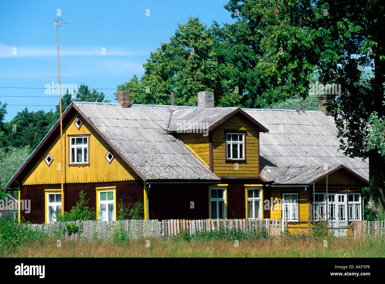 Lettland, Haus Bei Valdemarpils Stockfoto, Bild 8561069 Alamy