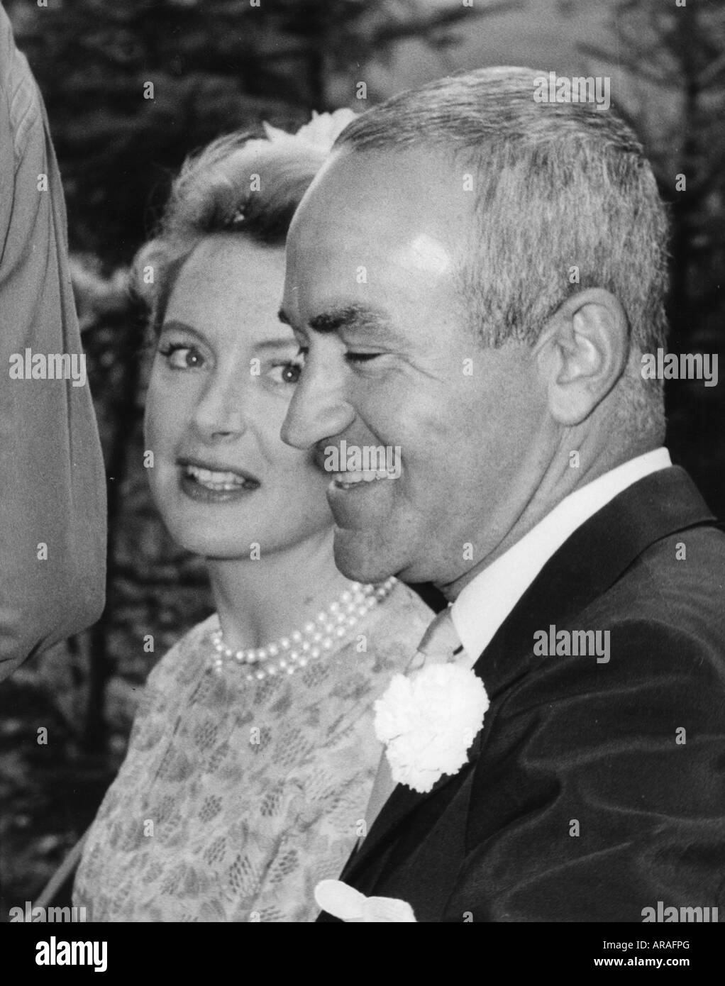British Actress Deborah Kerr With Her Husband Stockfotos & British