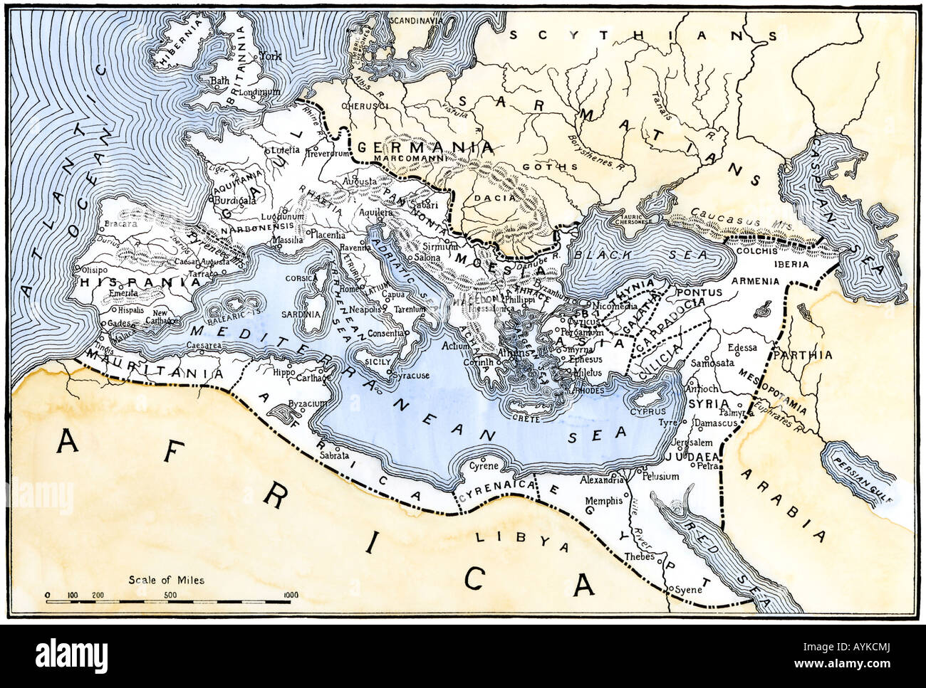 Roman Empire Map Stockfotos & Roman Empire Map Bilder Alamy