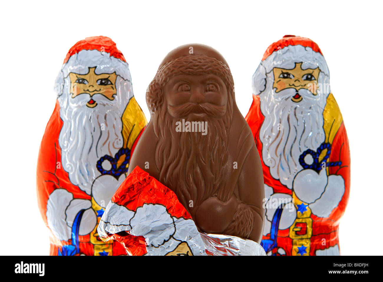 Weihnachtsmann-Schokolade Stockfoto, Bild: 33489081 - Alamy