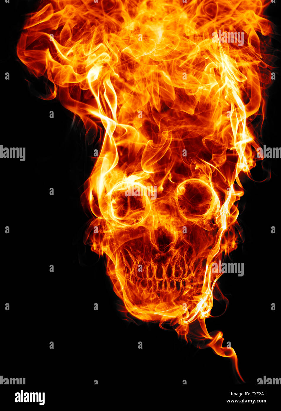 Skull Fire Stockfotos & Skull Fire Bilder - Alamy