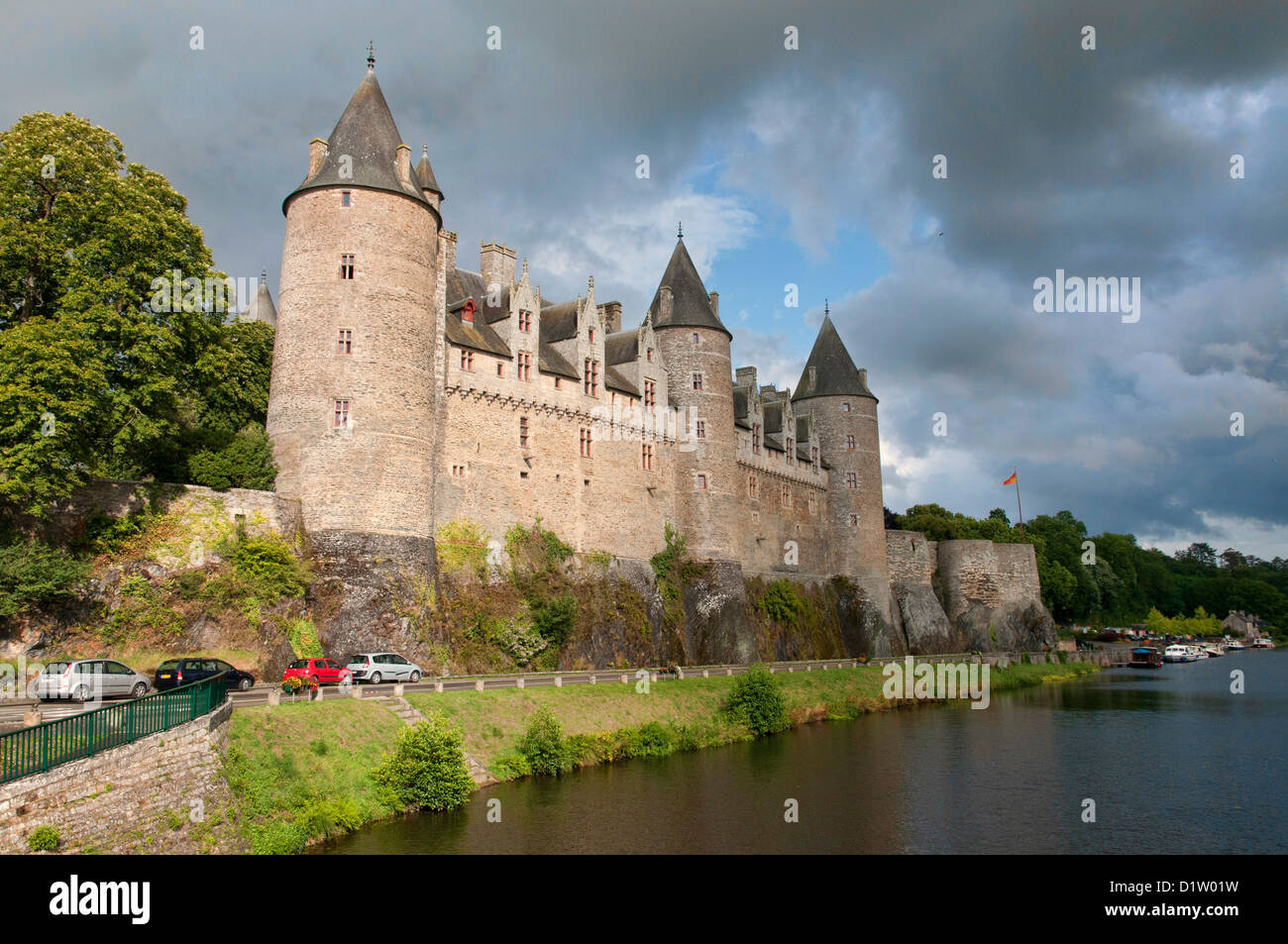 mittelalterliche Burg Josselin im Département Morbihan Bretagne