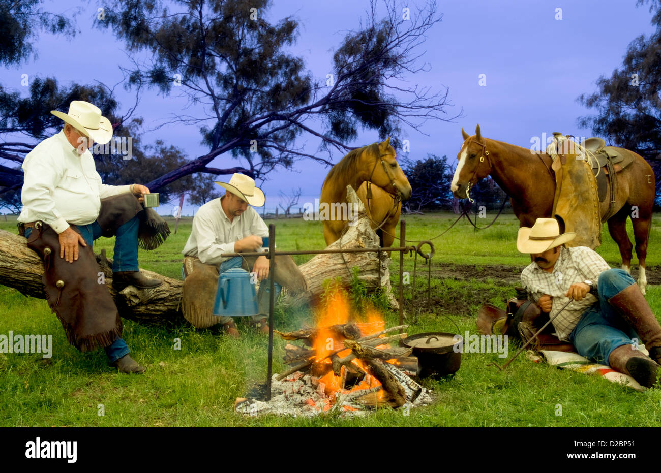 Cowboys Campfire Stockfotos & Cowboys Campfire Bilder - Alamy