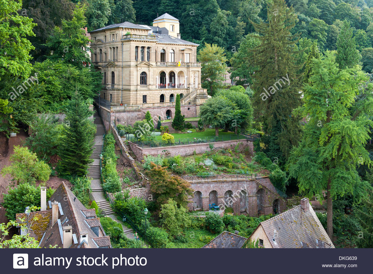 Villa, Heidelberg, BadenWürttemberg, Deutschland, Europa Stockfoto