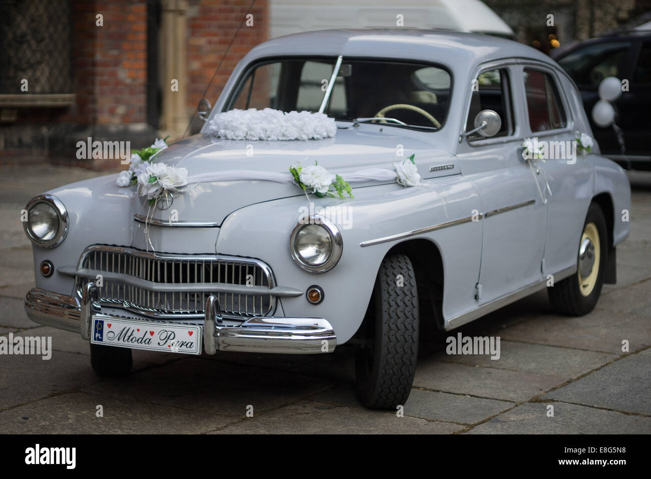 Warszawa M Pobieda Oldtimer Stockfotografie Alamy