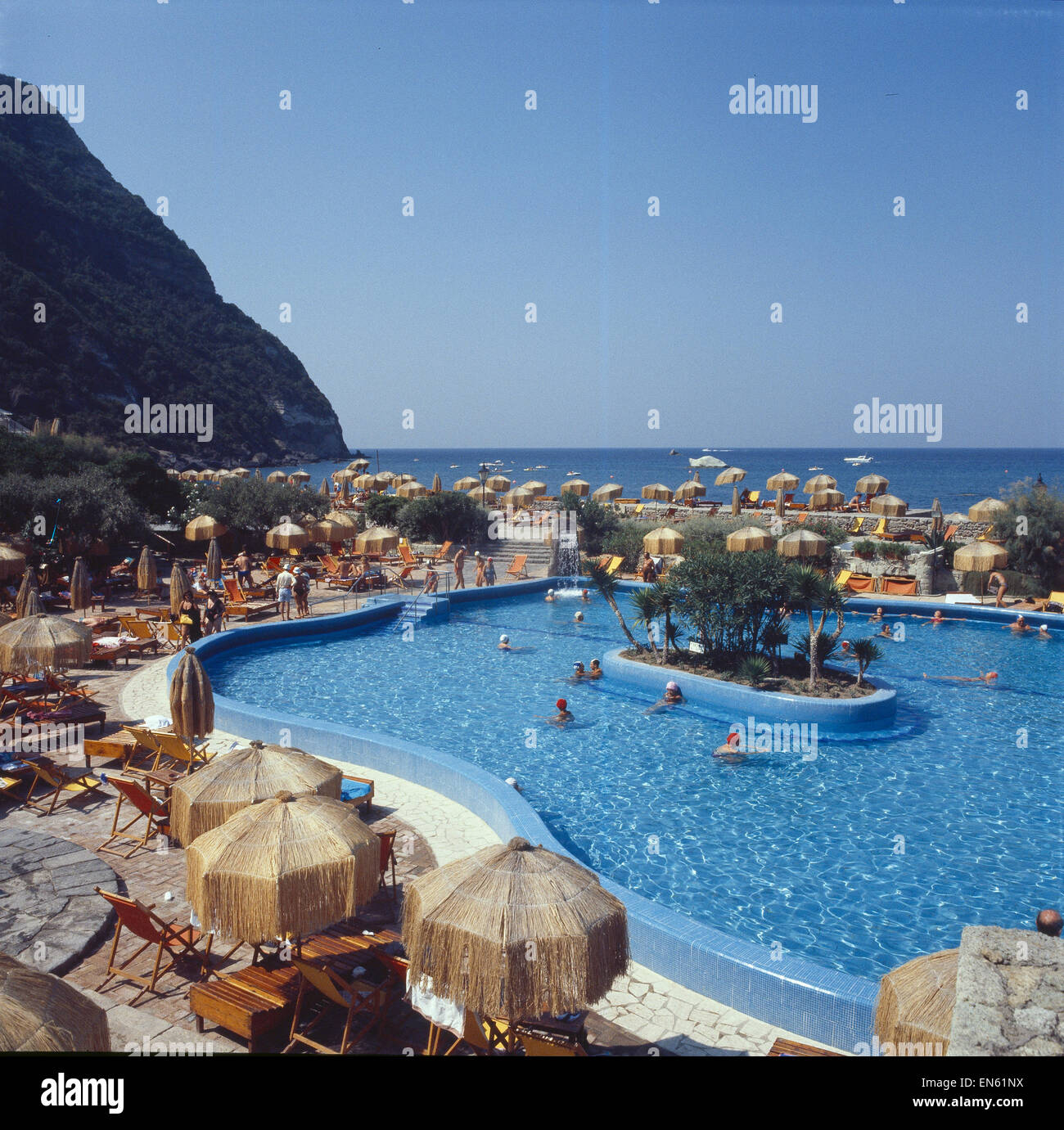 Italien, Ischia, Thermalbäder Poseidon-Gärten Stockfoto, Bild: 81882358
