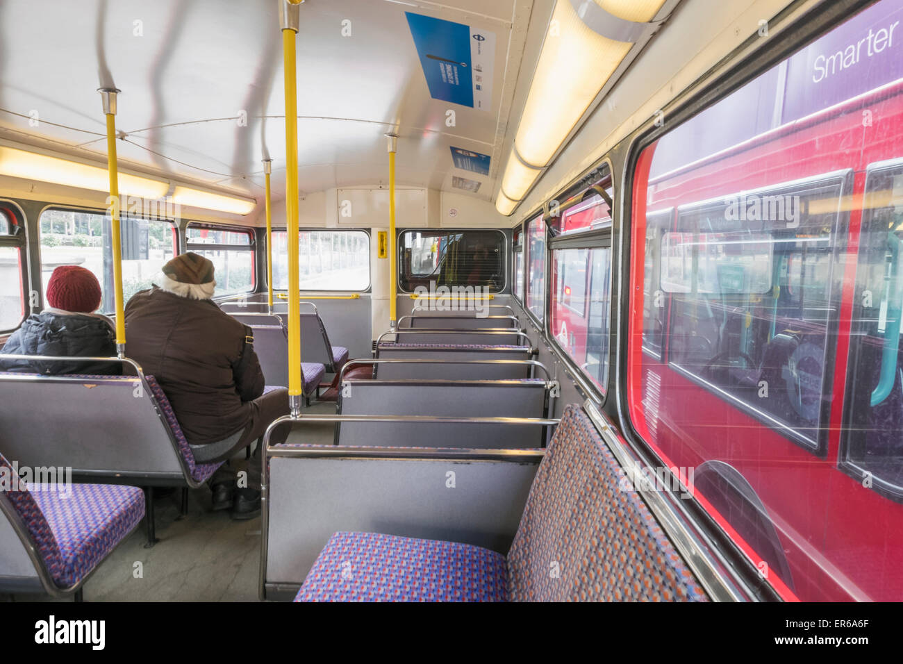 England, London, innere Routemaster Double Decker Bus Stockfoto ... England, London, innere Routemaster Double Decker Bus Stockfoto ...