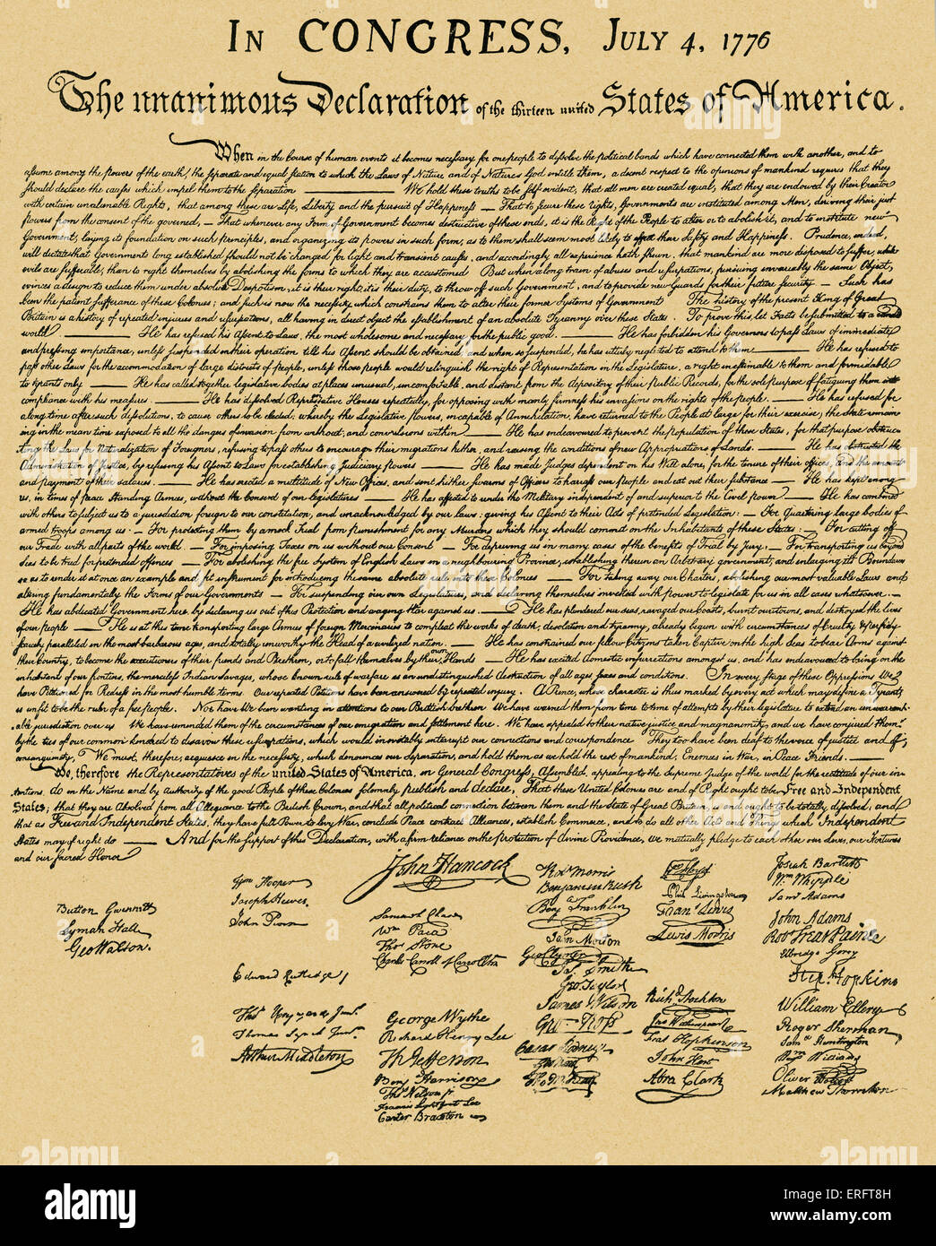 Usa Unabhängigkeitserklärung