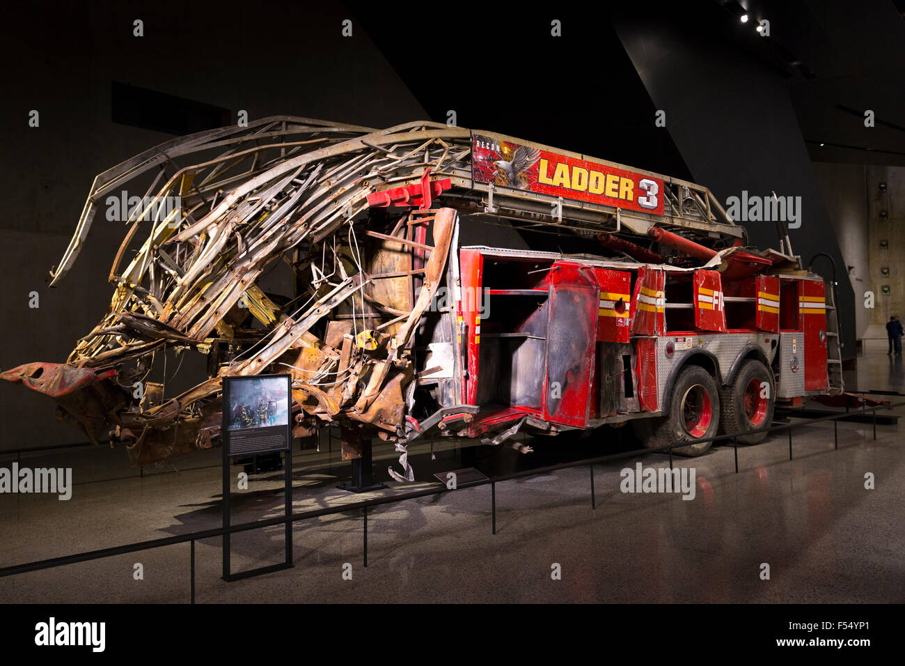 New York City Fire Department Ladder Company 3 Ausstellung am 9/11