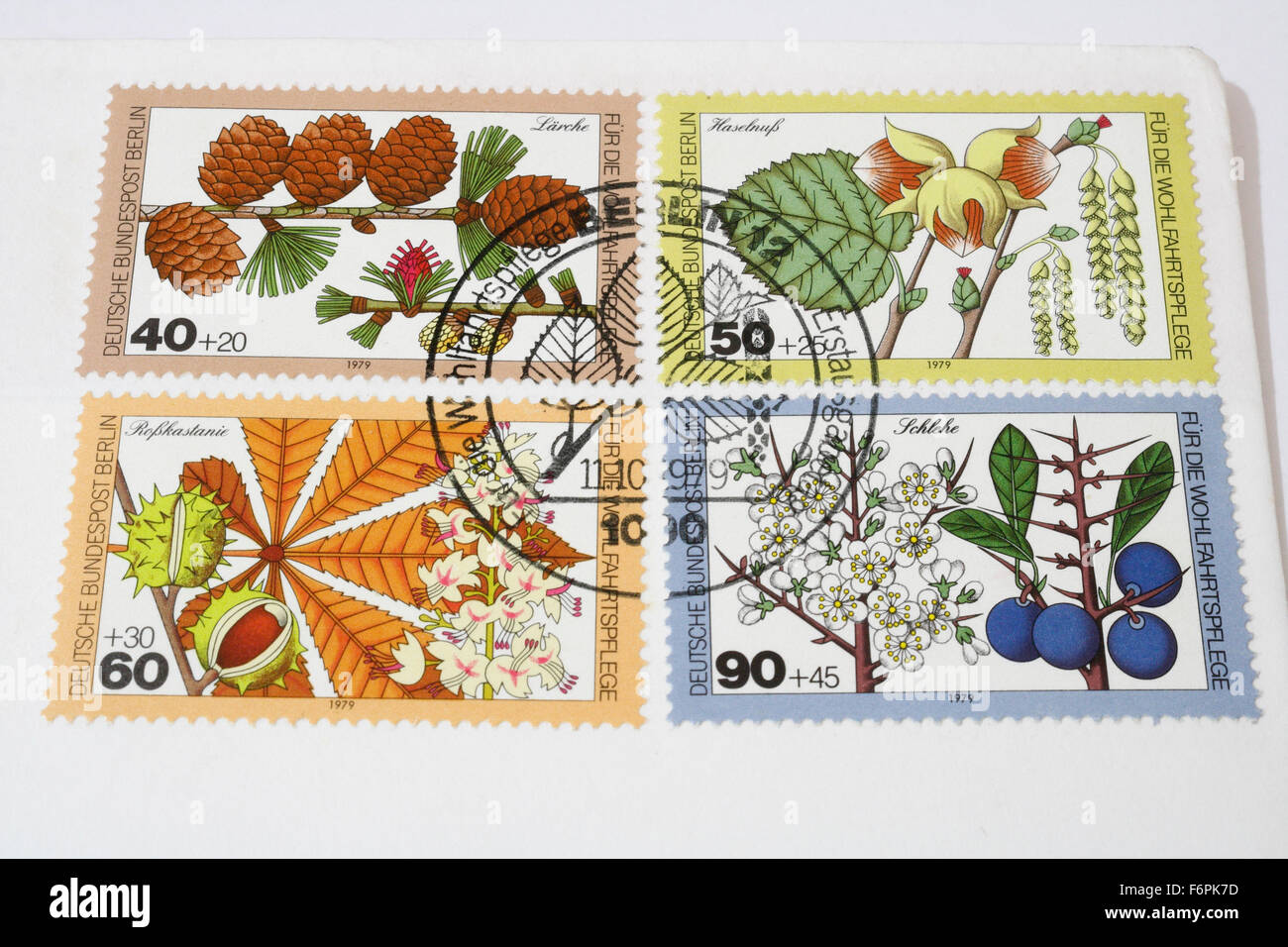Ersten Tag Deutsche Deutsche Bundespost Berlin Briefmarken Von 1979