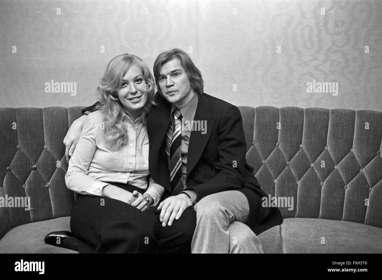 Der Deutsche Kabarettist Jochen Busse Mit Ehefrau Meggy, 1970er Jahre