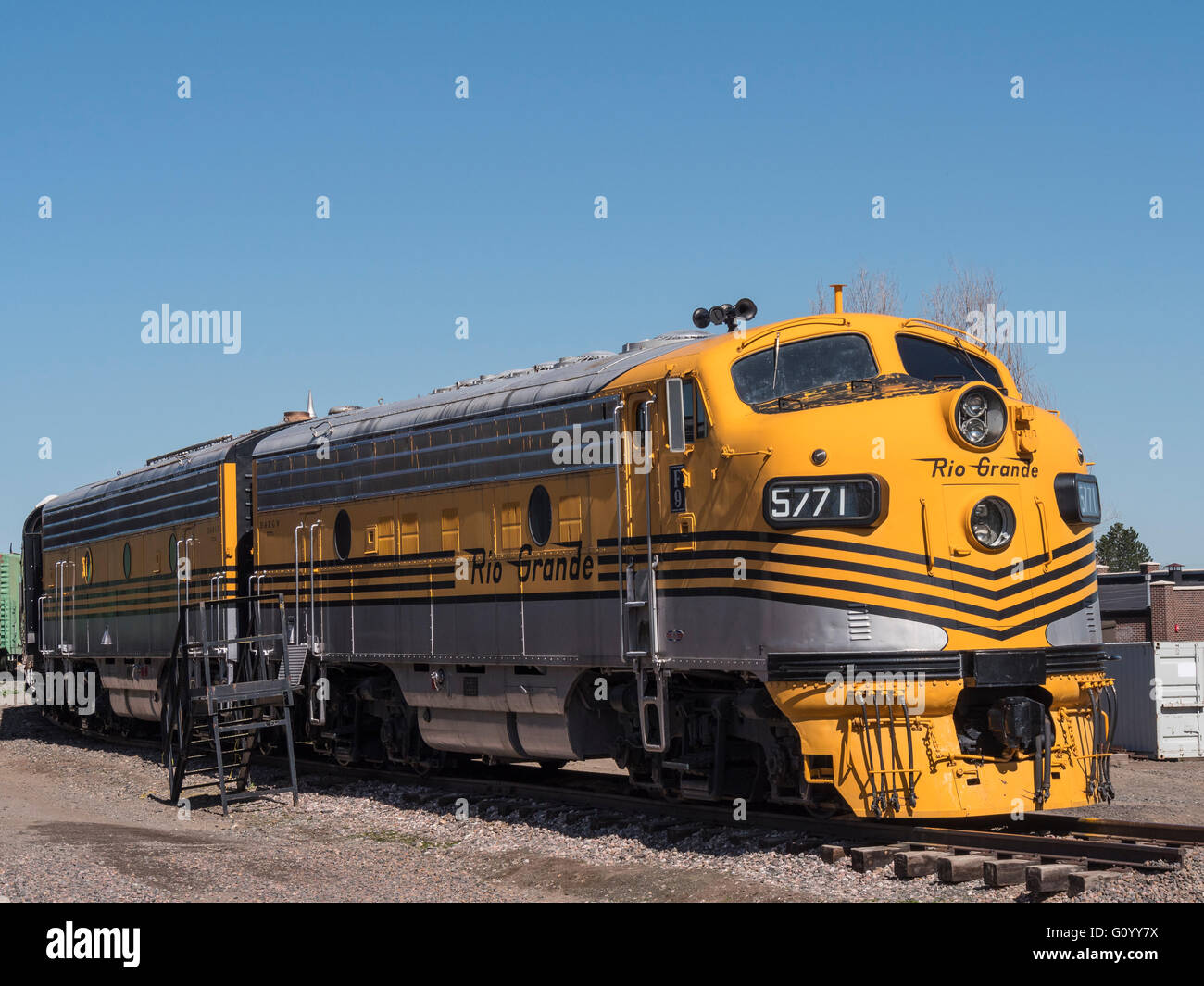 Rio Grande F9 Dieselmotor Nr. 5771, Colorado Railroad Museum, Golden