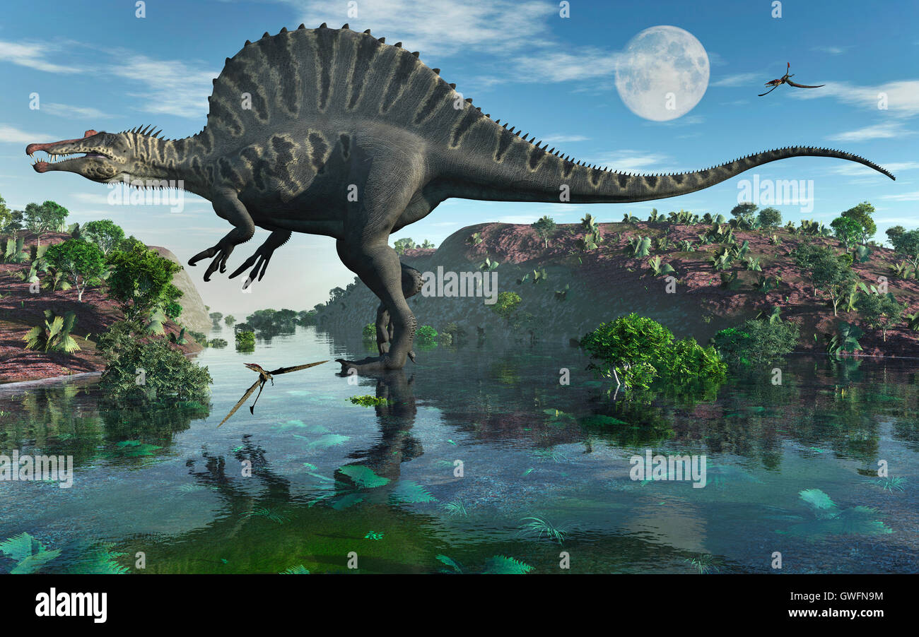 Ein fleischfressenden Spinosaurus Dinosaurier Stockfoto, Bild 118974624 Alamy