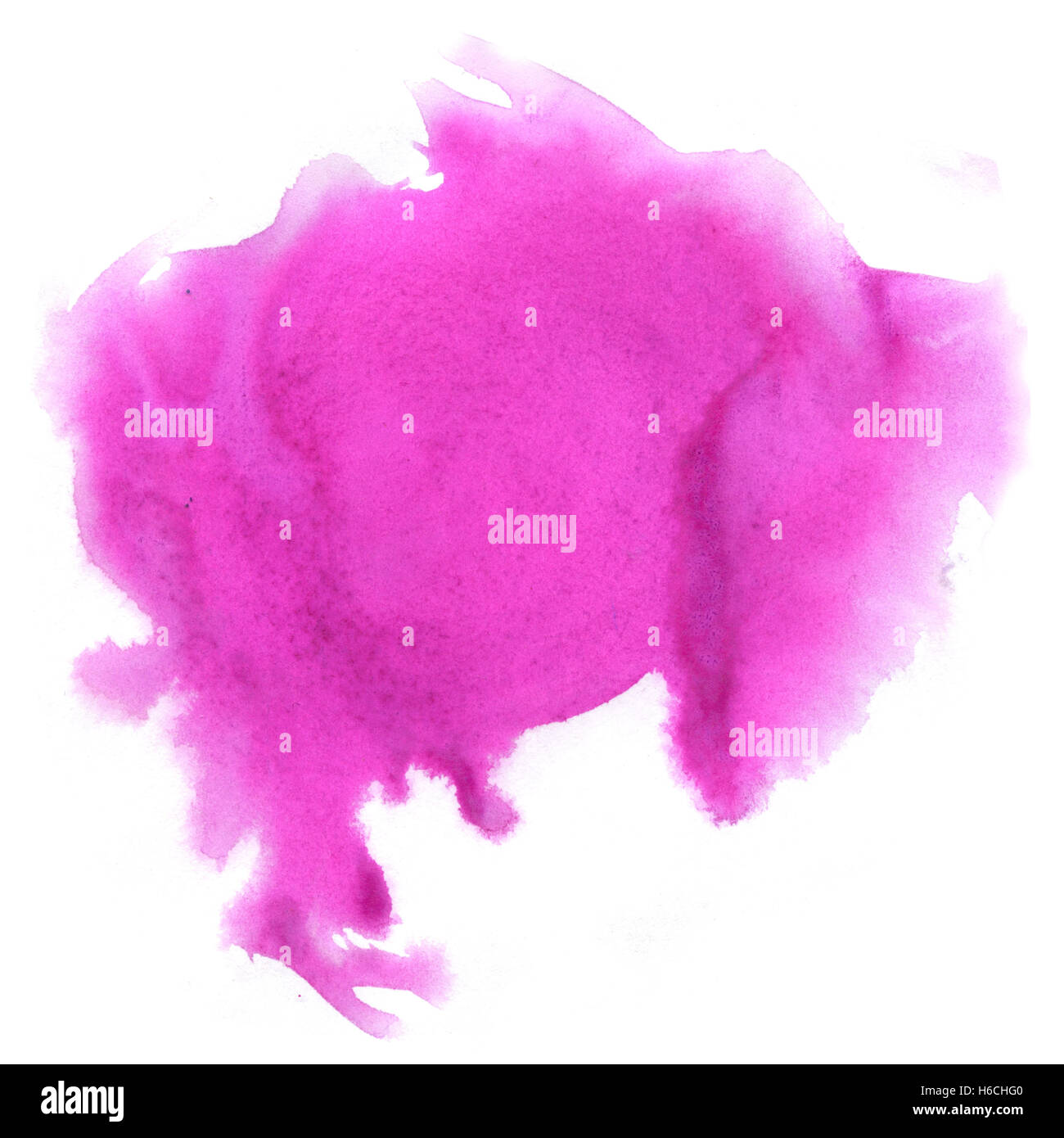 Aquarell Splash. Rosa Aquarell abstrakt drop isolierten Fleck für Ihre