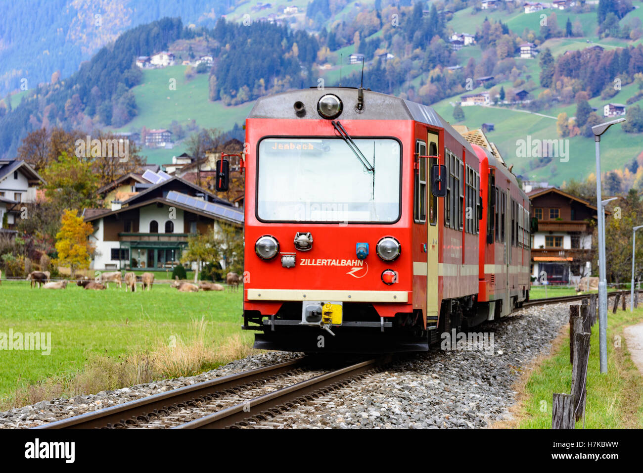 Aschau Im Zillertal Zillertal Bahn, Valley, Tal Zillertal, Tirol