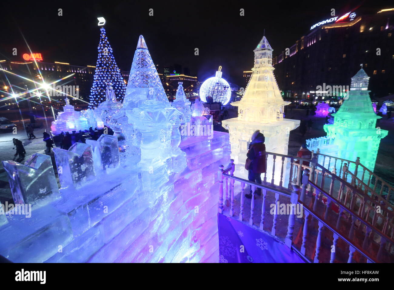 Ice Sculptures Moscow Stockfotos & Ice Sculptures Moscow Bilder Alamy