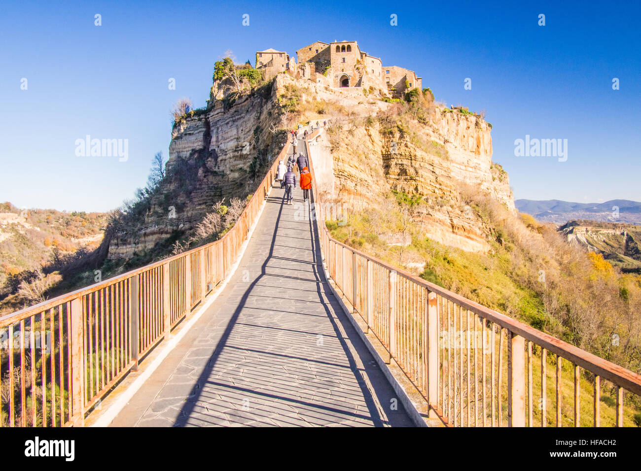 Civita di Bagnoregio, einer Stadt in der Provinz Viterbo, Latium Region, Italien Stockfoto, Bild Civita di Bagnoregio, einer Stadt in der Provinz Viterbo, Latium Region, Italien Stockfoto, Bild
