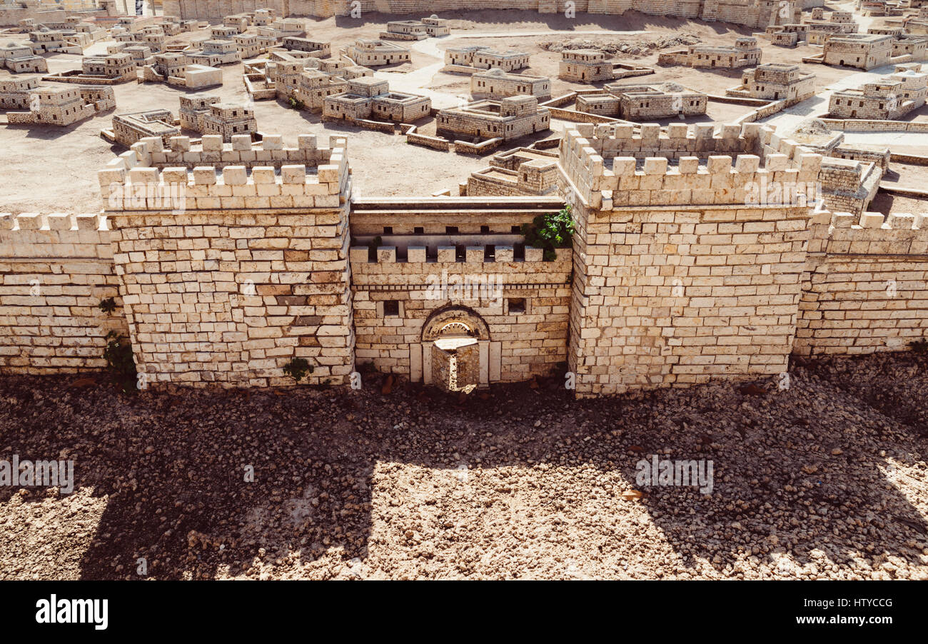 Geographie / Reisen, Israel, Jerusalem, Miniatur der Stadt in der Zeit von Jesus Christus 