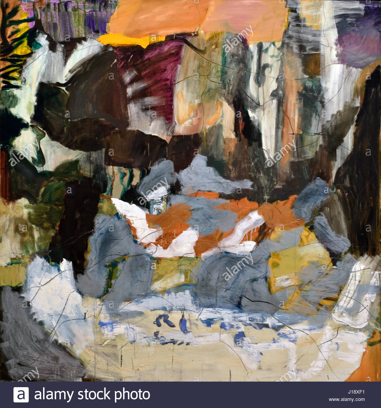 Per Kirkeby 1938 dänischen Dänemark (entstanden im Jahr 1987 Stockfoto