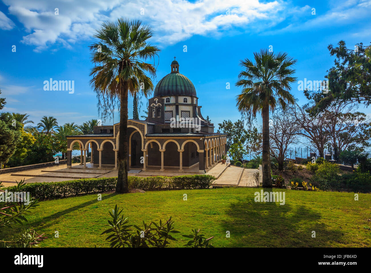 Kirche Berg der Seligpreisungen Stockfoto, Bild 147149701 Alamy