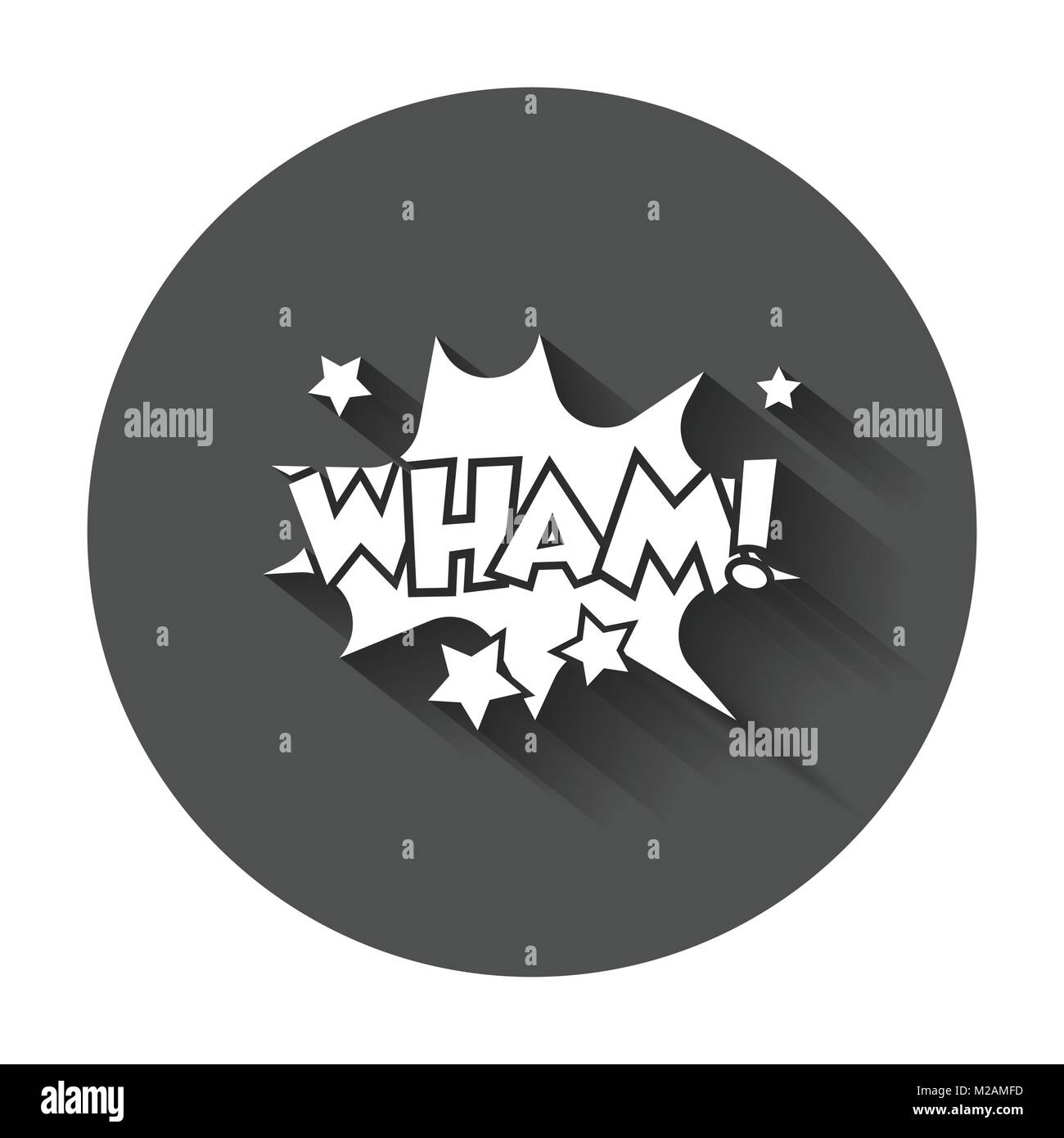 Wham Comic Sound Effekte Sound Bubble Rede Mit Wort Und Comic Cartoon