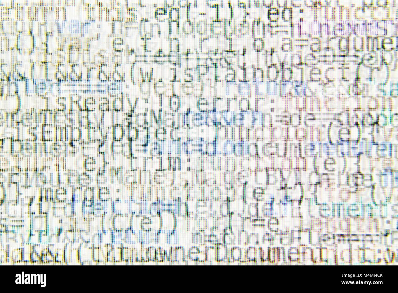 Helle Programm Quellcode Segmente Auf Bildschirm Zusammenfassung