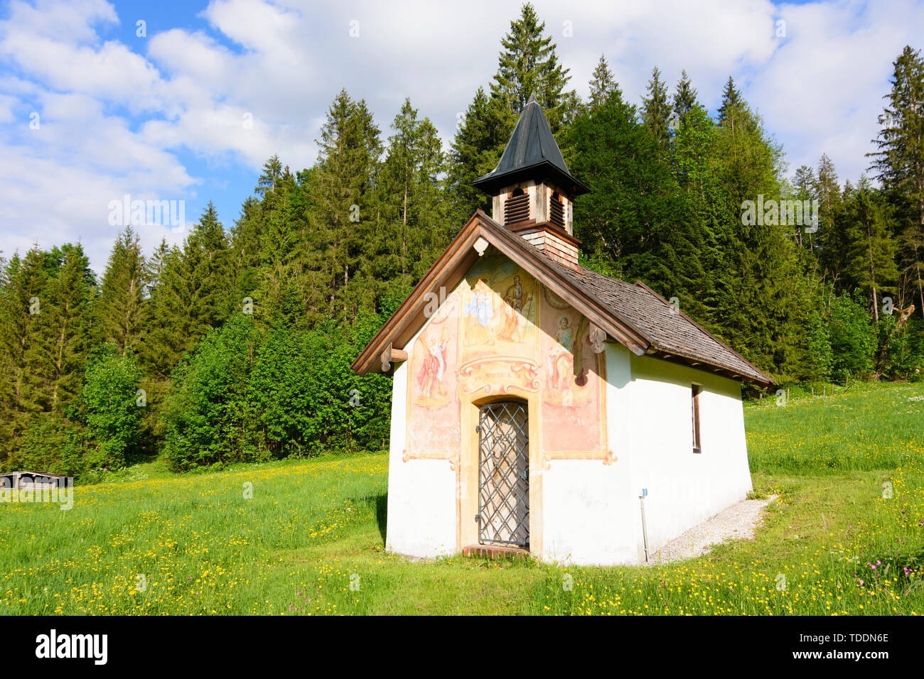 Kr N Elmauer Kapelle Kapelle In Elmau Klais Fresko In Oberbayern