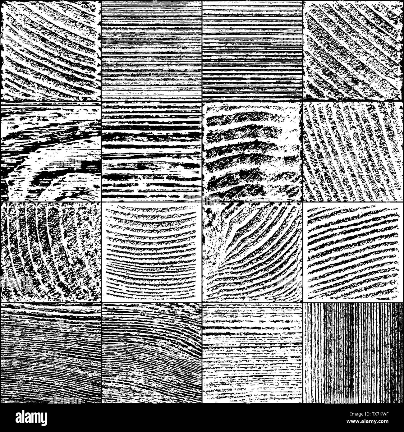 Der Vektor Realistische Holz Textur Schwarz Und Wei Grunge