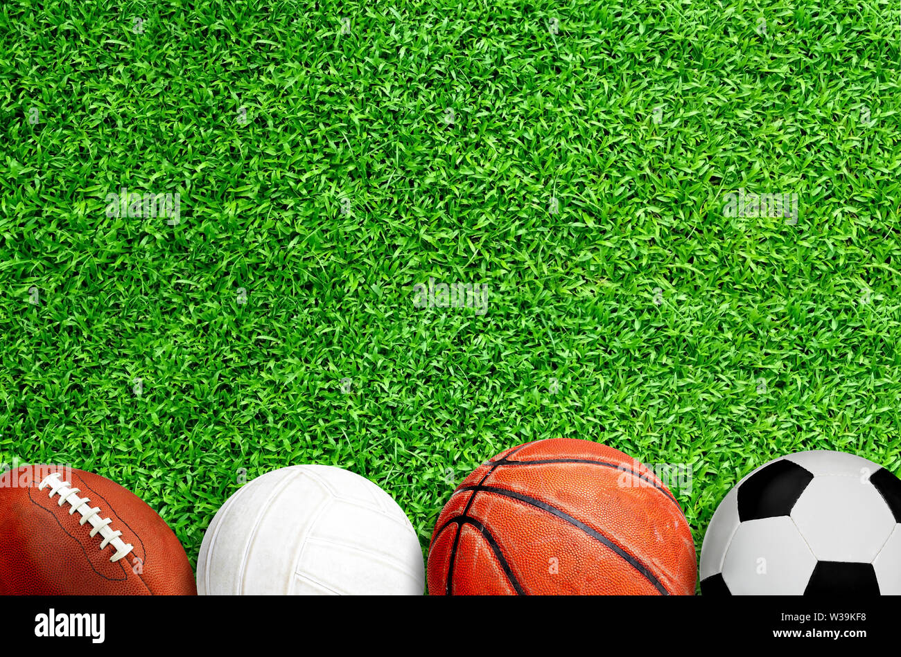 Basketball Soccer Football Stockfotos Basketball Soccer Football