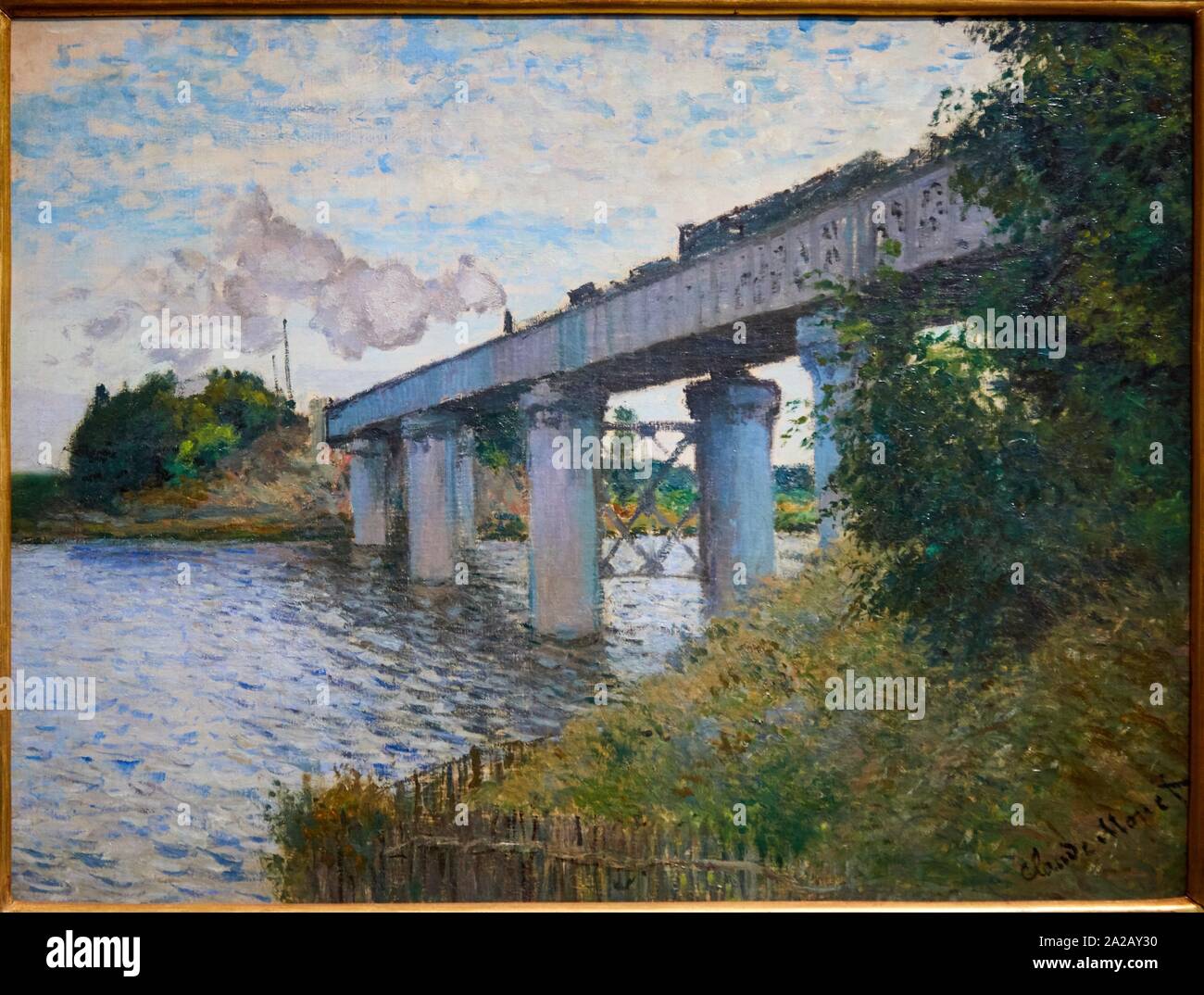 Le Pont du Chemin de Fer à Argenteuil 1873 1874 Claude Monet