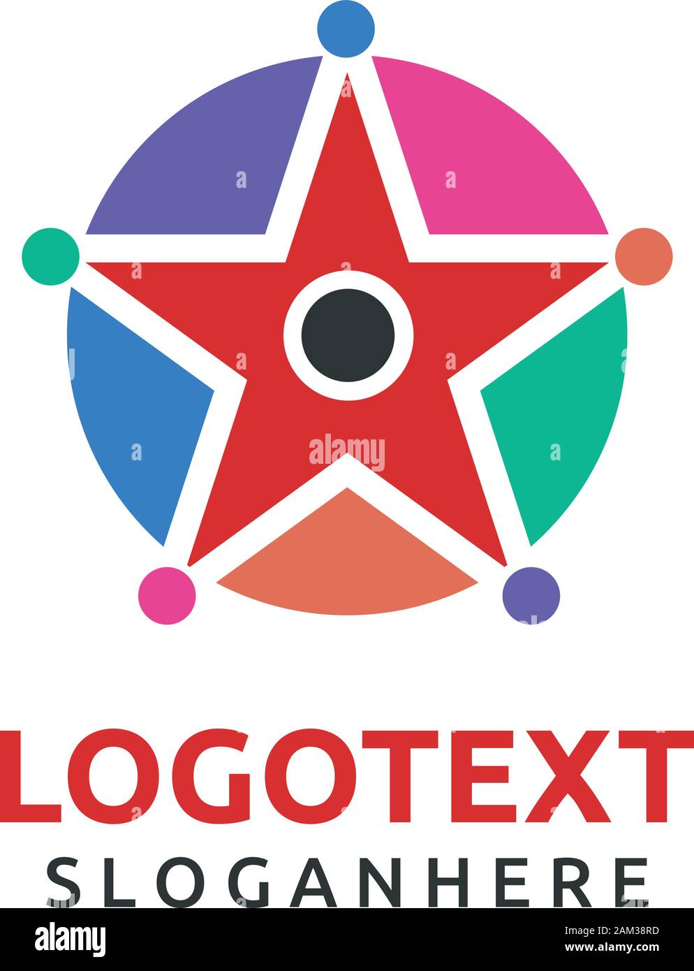 Diseño de logotipo tipo estrella diseño vectorial Diseño de