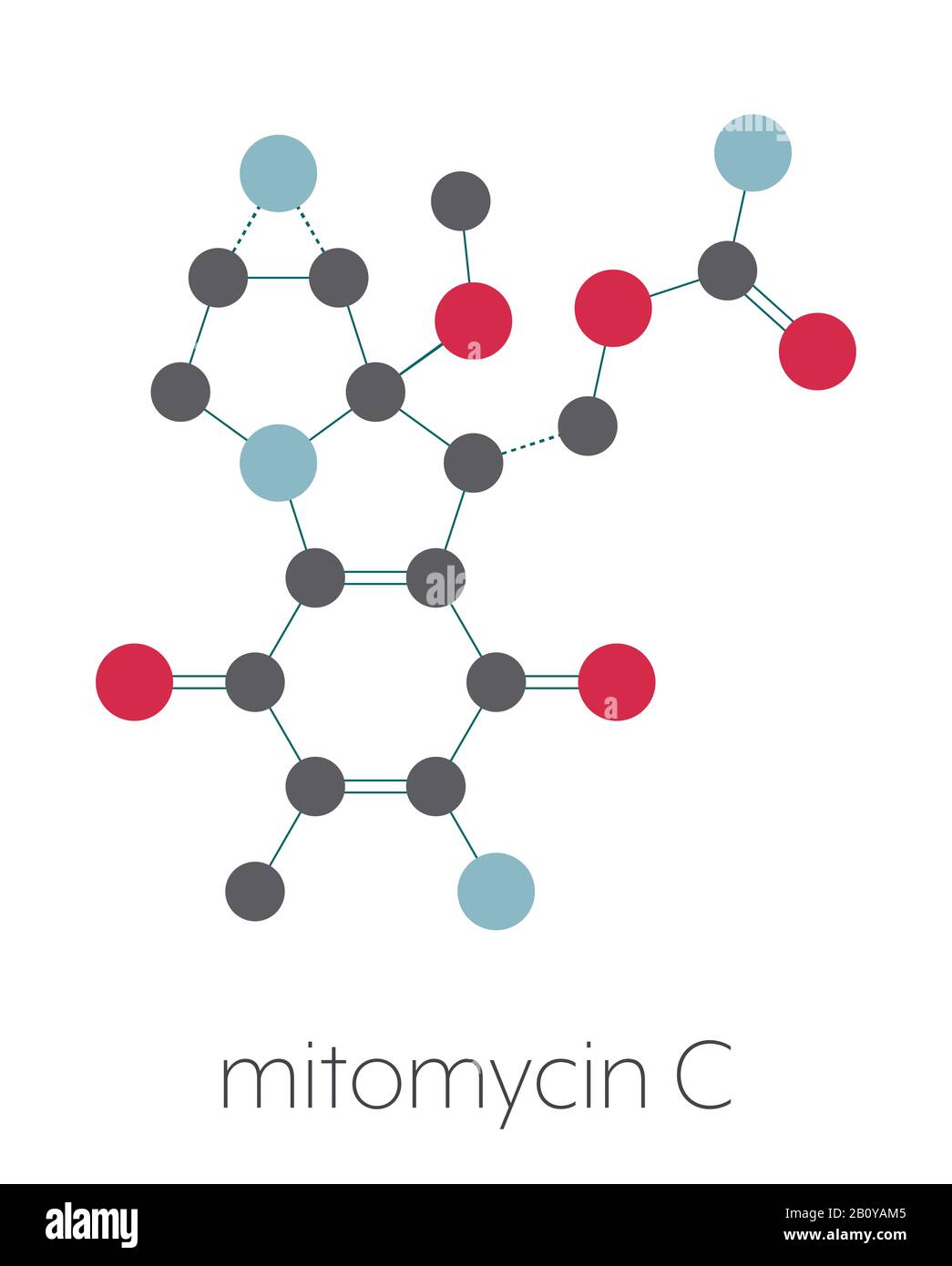 Mol Cula De Medicamento Para El C Ncer De Mitomicina C Ilustraci N