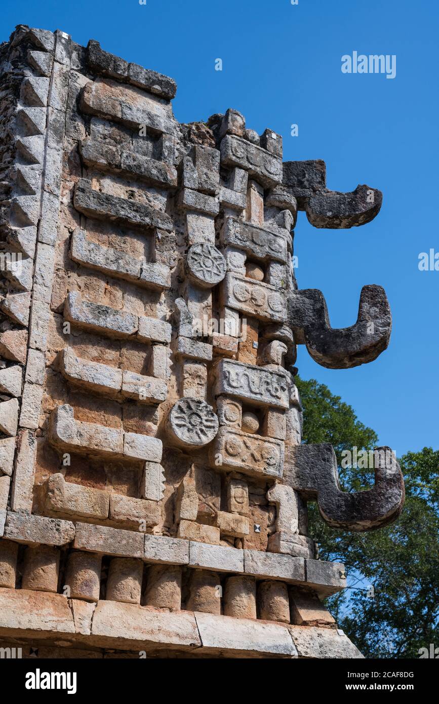 M Scaras Chaac En El Palacio En El Grupo En Las Ruinas De La Ciudad