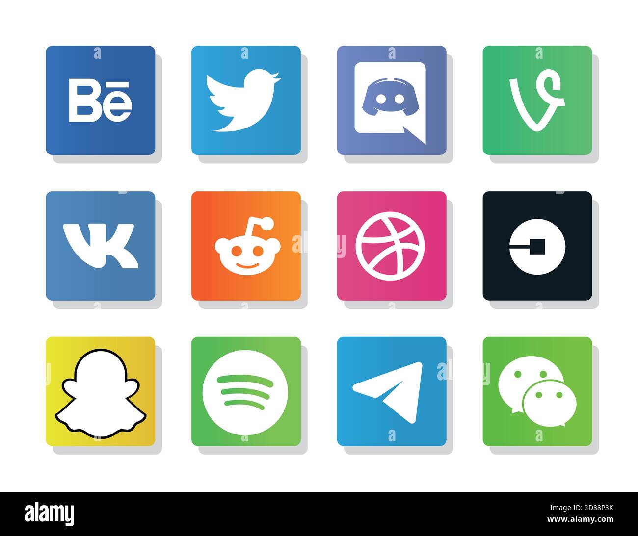 Los Logotipos De Redes Sociales Y Redes Establecen Iconos Ilustraci N