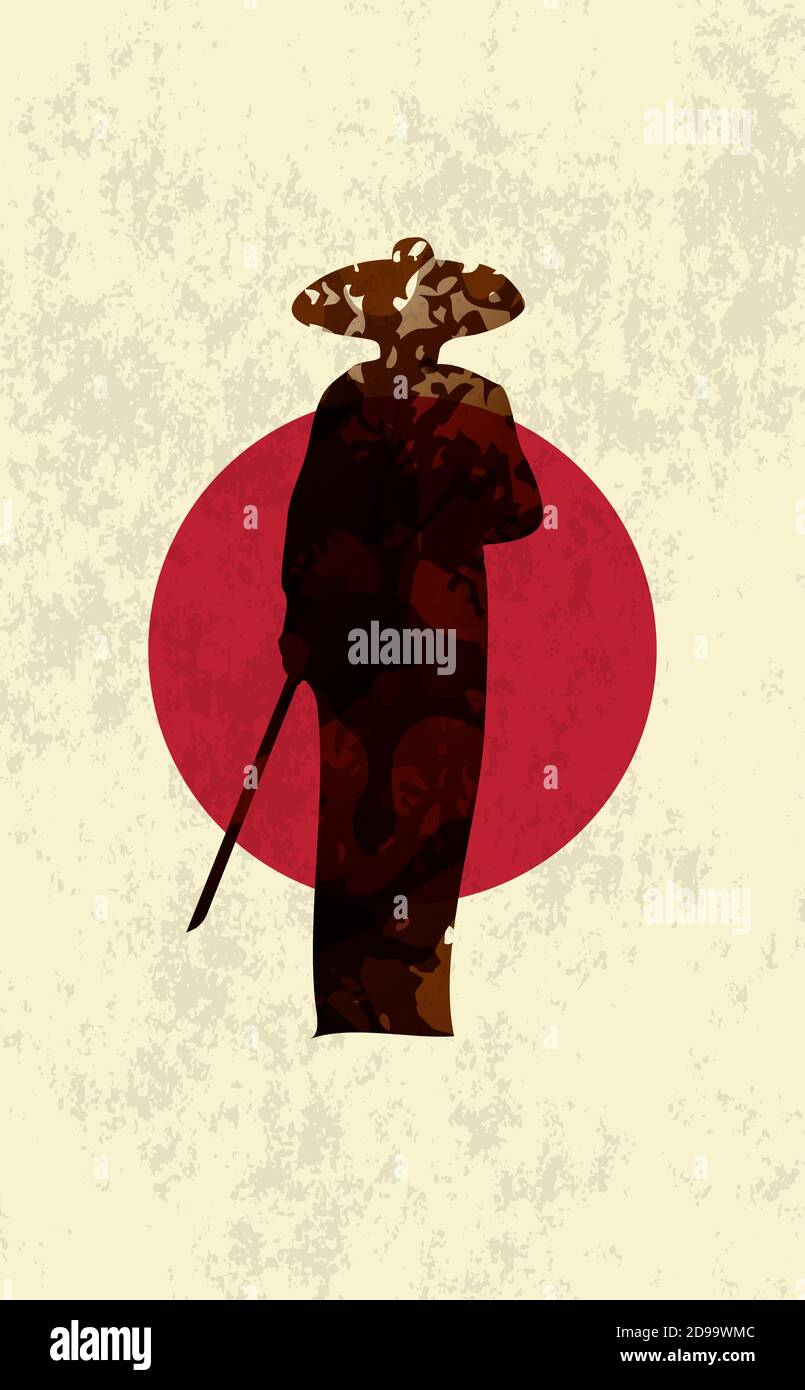 Antigua armadura samurai japonesa Imágenes vectoriales de stock Alamy