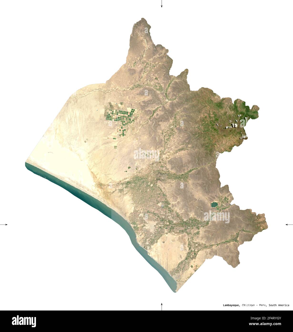 Lambayeque Regi N Del Per Im Genes De Sat Lite Sentinel Forma