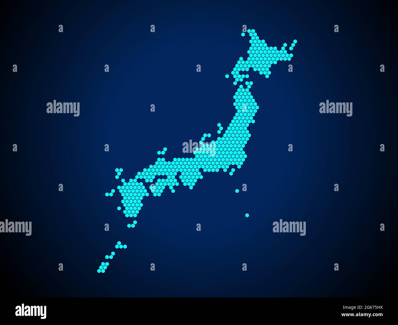 Mapa Texturizado De Miel O De Hex Gono De Jap N Pa S Aislado Sobre