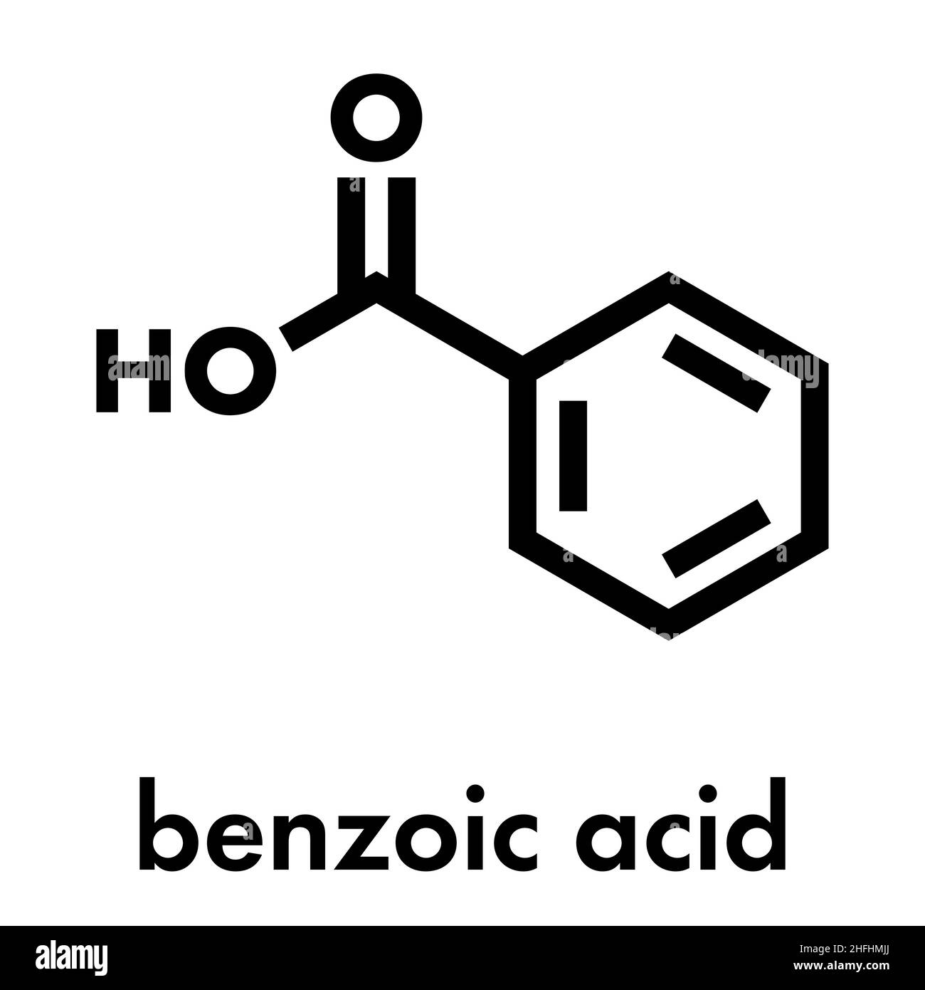 Estructura Qu Mica Del Acido Benzoico Im Genes De Stock En Blanco Y