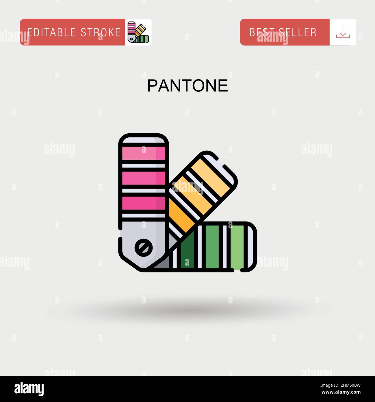 Icono De Vector Simple PANTONE Imagen Vector De Stock Alamy