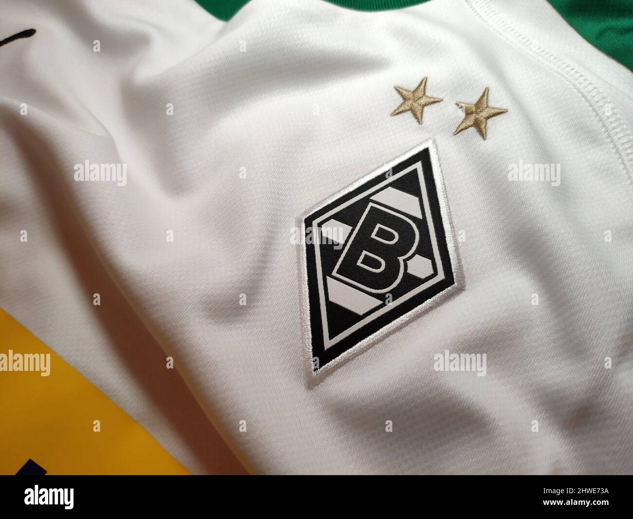 Emblema Del Logotipo De Borussia M Nchengladbach Sobre El Fondo Blanco