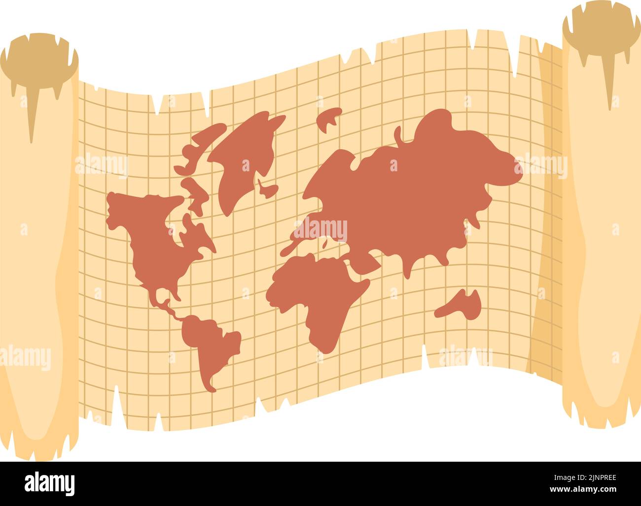 Mapa De Papel Antiguo Imagen Vector De Stock Alamy