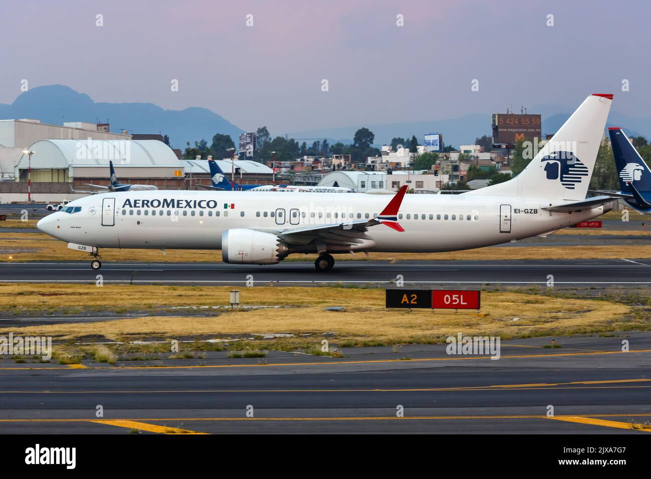 Ciudad de México México 15 de abril de 2022 Avión Boeing 737 MAX 8