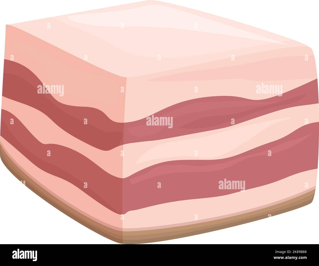 Prote Na Icono De Manteca Vector De Dibujos Animados Carne De Cerdo