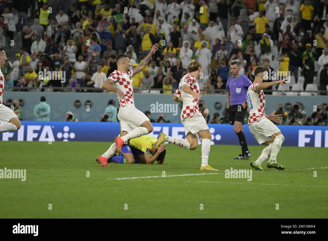 Croacia contra Brasil Ciudad de la Educación del Estadio doha qatar