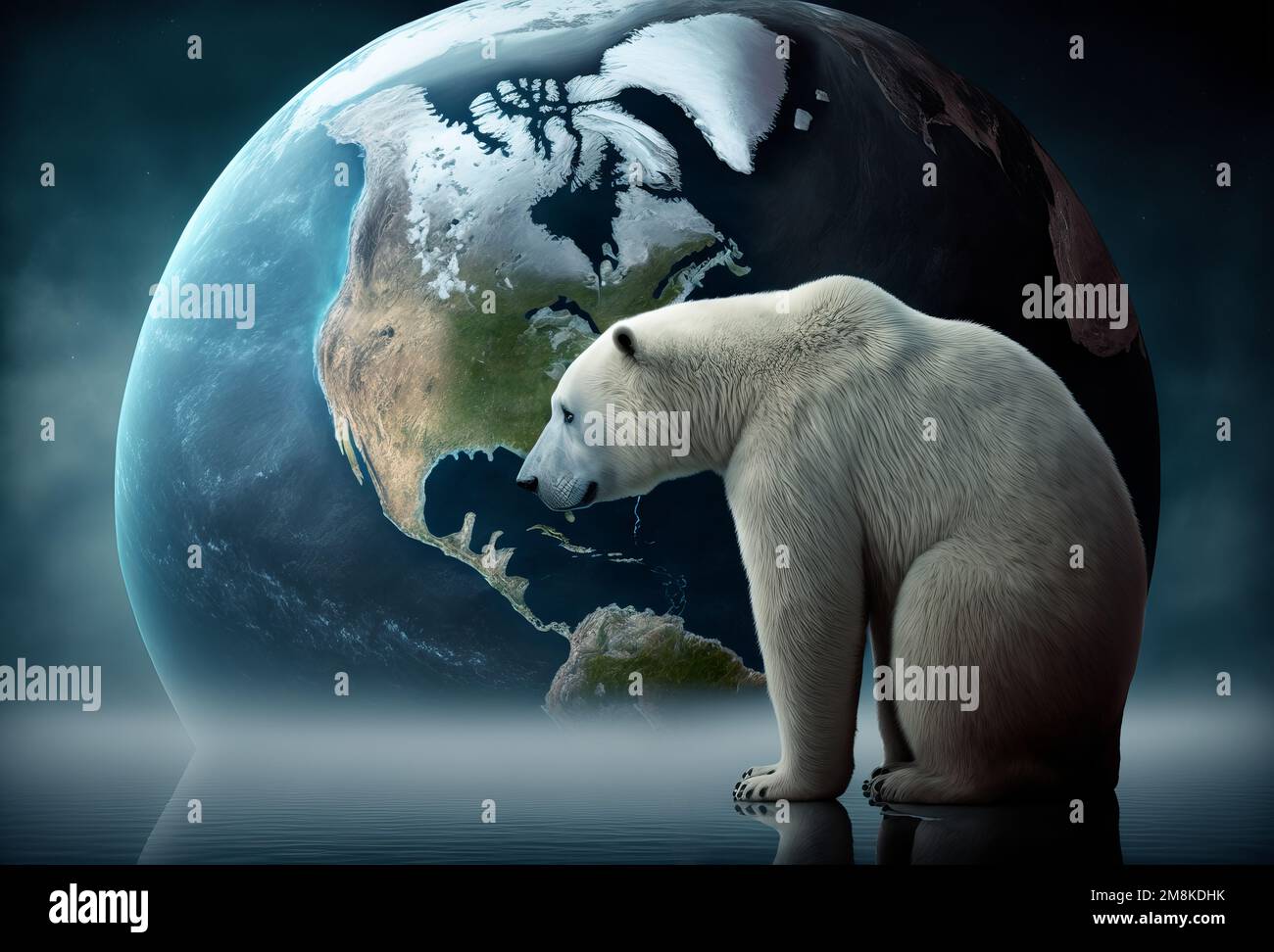 Concepto De Cambio Clim Tico Y Calentamiento Global Oso Polar Y