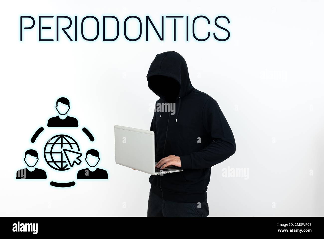 Visualización conceptual Periodoncia Enfoque de negocios Una rama de