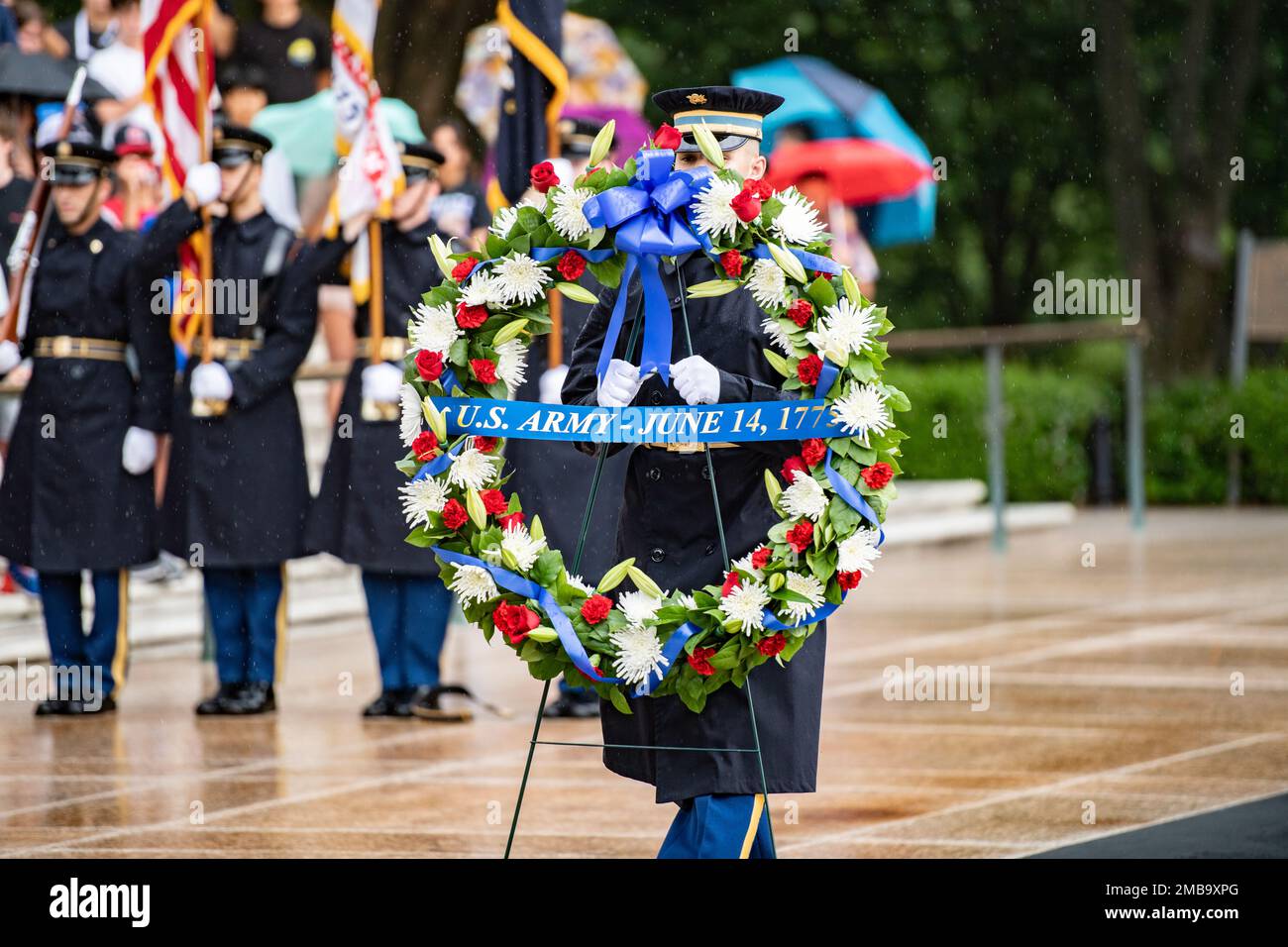 Un Guardia De Tumbas De Los D Estados Unidos El Regimiento De